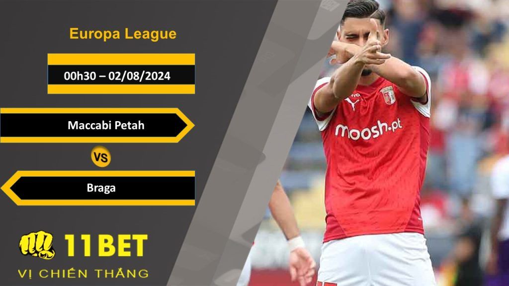 11BET Soi kèo Maccabi Petah vs Braga, 00h30, 02/08/2024